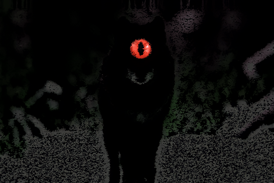 The Legend Of Black Shuck- The Hellhound That Terrorized England During Harsh Winters 2 Black Shuck with its glowing red eyes.