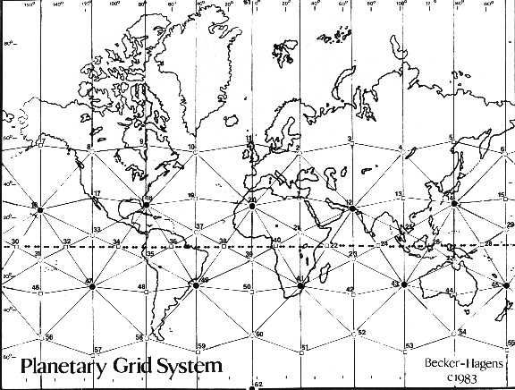 The Mysterious Ley Lines: Earth’s Invisible Energy Grid That Provide Power And Navigation To UFOs 2 Becker-Hagens Grid