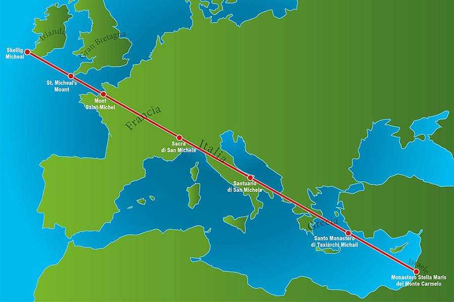 The Mysterious Ley Lines: Earth’s Invisible Energy Grid That Provide Power And Navigation To UFOs 1 Map showing the St. Michaels Ley Lines