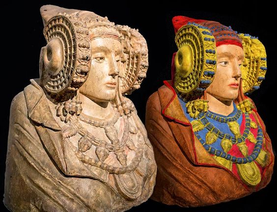 The Enigmatic Lady of Elche coloured