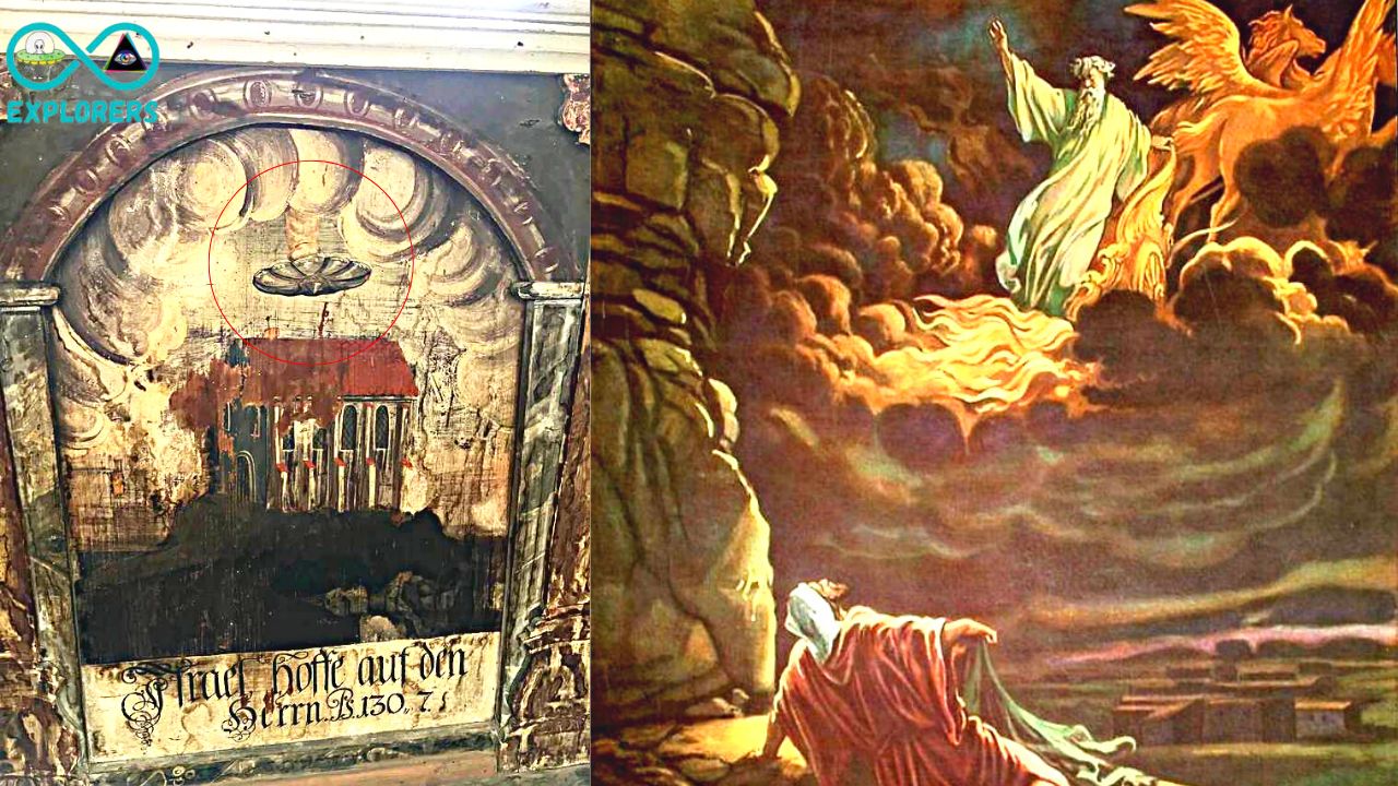 Mysterious UFO Painting Found in Old Dominican Monastery Church