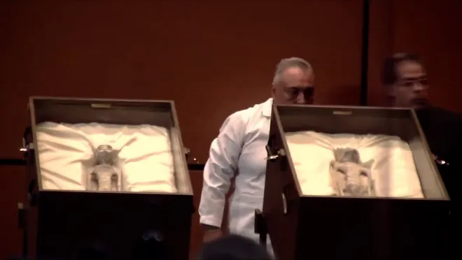 Two Alien Corpses Revealed At Public UFO Hearing In Mexico