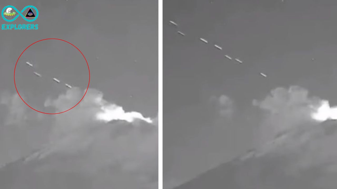 UFO Fleet Spotted Flying Out of Popocatepetl Volcano in Mexico
