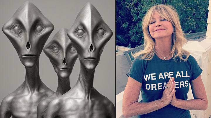 Actress Goldie Hawn Claims Seeing UFOs and Meeting Aliens 