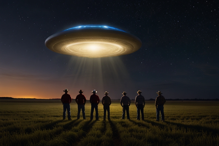 Stephenville Texas witnesses watching massive UFO in night sky January 2008