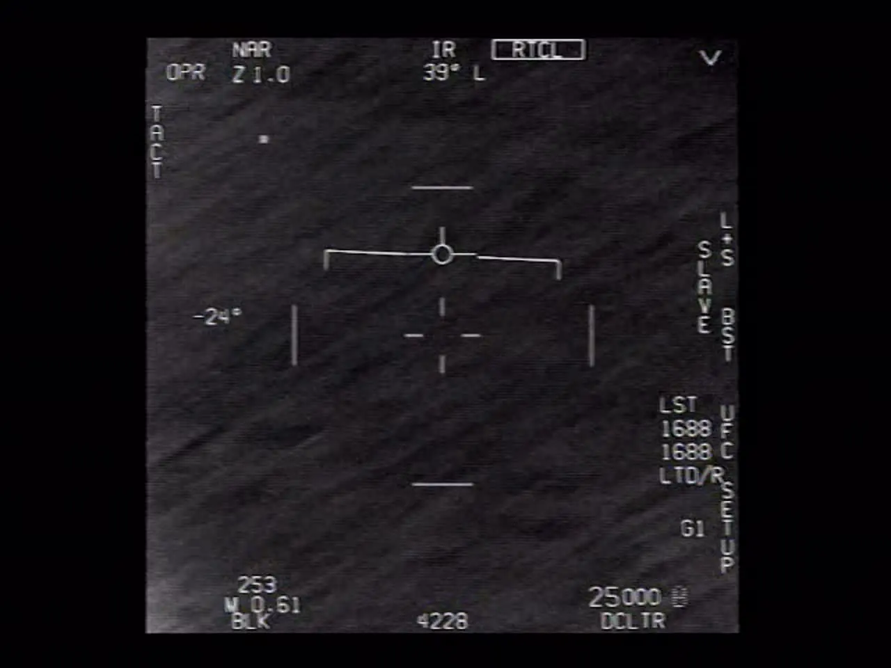 US Navy GO FAST infrared UAP footage still